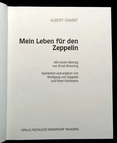 Sammt Mein Leben für den Zeppelin um 1980 Zeppelin-Archiv Bodo Jost Schallplatte