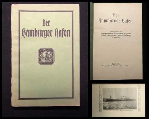 Hamburger Hafen 1922 1 Karte Geographie Ortskunde Geschichte