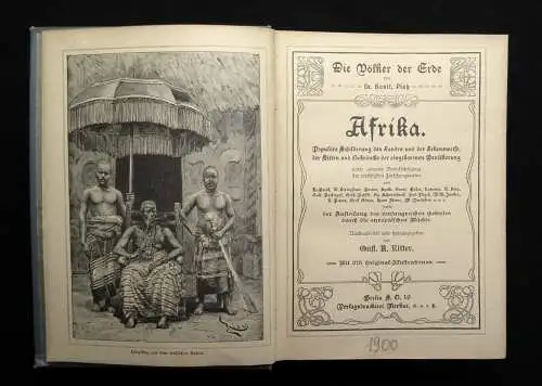 Platz Die Völker der Erde Afrika um 1910 Völkerkunde Geschichte Sitten Bräuche