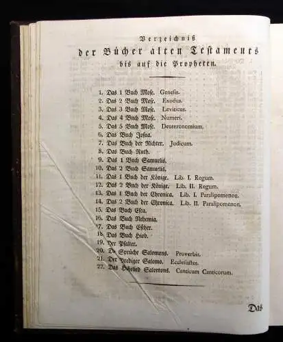 Die Bibel,oder die ganze heilige Schrift des alten und neuen Testaments 1830