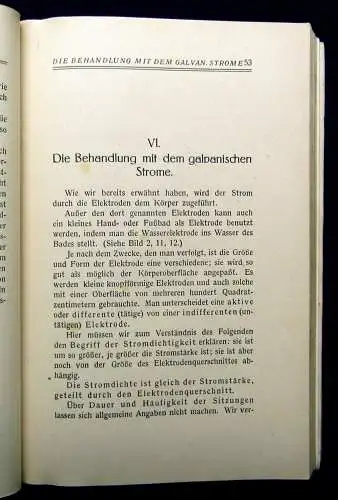 Wohlmuth Elektrogalvanische Heilkunde Selbstbehandlung für gesunde u kranke 1924