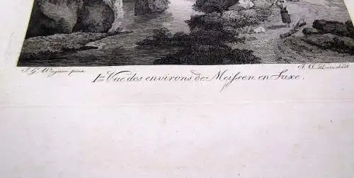 Wagner, Darnstedt Malerische Ansichten aus der Umgebung von Meißen, 6 Blätter