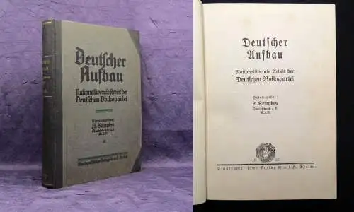 Kempkes Deutscher Aufbau 1927 Geschichte Gesellschaft Politik
