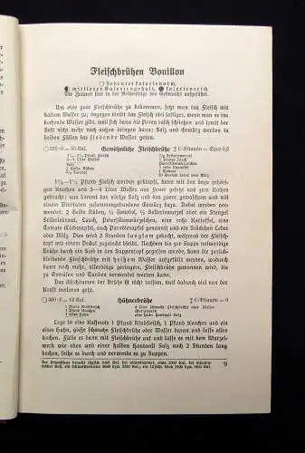 Schäfer das neue illustrierte Kochbuch 108. Auflage 1822 um 1928 Kochen Küche