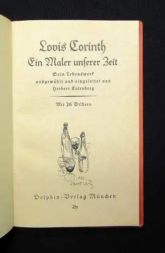 Eulenberg 5 Bände Corinth Murillo Menzel Rubens Grünewald um 1920 Literatur