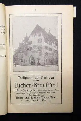 Illustrierter Führer durch Nürnberg mit Stadtplan 1925/26 Guide Reiseführer