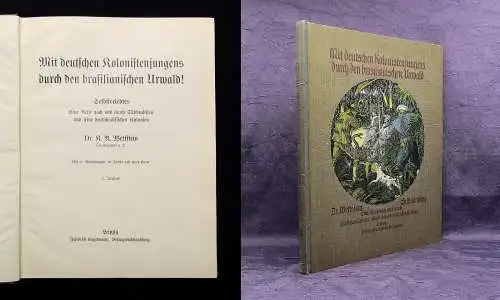 Wettstein Mit dt. Kolonistenjungens durch den brasilianischen Urwald um 1910