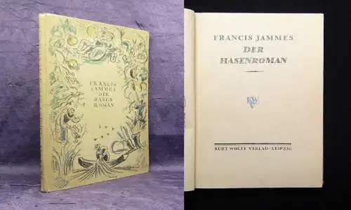 Jammes Der Hasen Roman 1916 Kurt Wolff Verlag Belletristik Literatur Kinderbuch