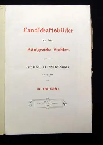 Schöne Landschaftsbilder aus dem Königreich Sachsen 1911 Das Erzgebirge