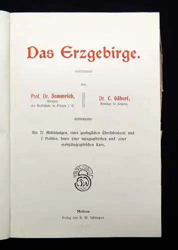 Schöne Landschaftsbilder aus dem Königreich Sachsen 1911 Das Erzgebirge