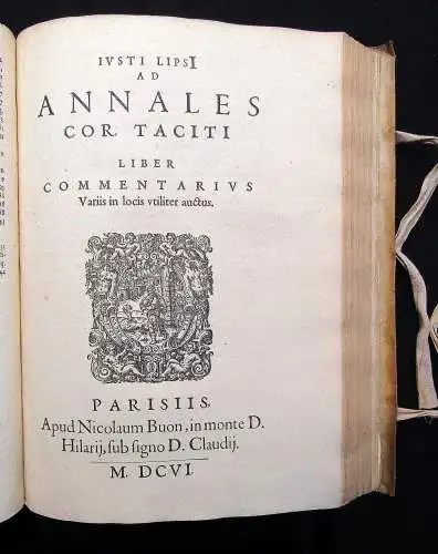 Tacitus C. Cornelii Taciti Opera Quae extant. Justus Lipsius postremum 1606