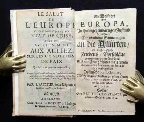 Rebenac Wolfahrt von Europa, Die in ihrem gegenwartigen Zustand,... nebenst 1694