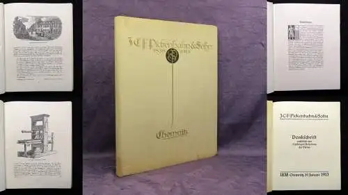 J. C. F. Pickenhahn & Sohn Buchdruckerei - Denkschrift 1838-1913 75jährig.