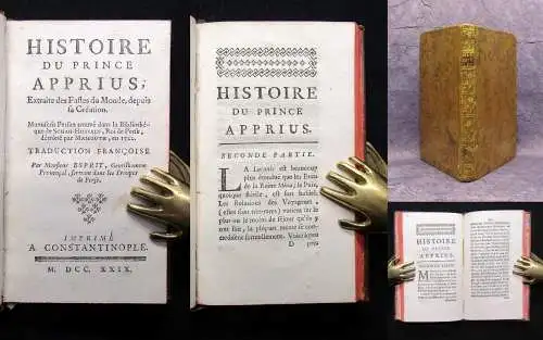 de Beauchamps Histoire du Prince Apprius, Extraite des Fastes du Monde 1729