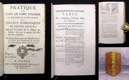 Reaumur Pratique de l'art de faire éclorre et d'élever on toute saison 1751