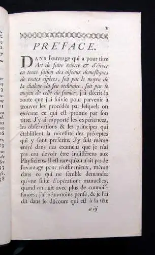 Reaumur Pratique de l'art de faire éclorre et d'élever on toute saison 1751