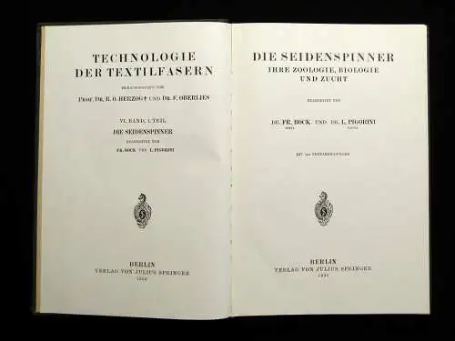 Bock Pigorini Technologie der Textilfasern Die Seidenspinner 1938 144 Abb.