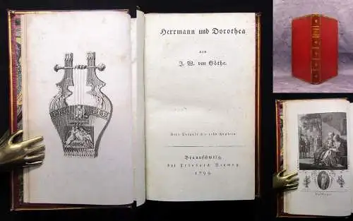 Goethe Johann Herrmann und Dorothea. Neue Ausgabe mit 10 Kupfern 1799