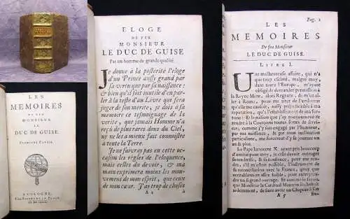 Guise Les Memoires de feu Monsieur le duc de Guise - 2 in 1, 1668