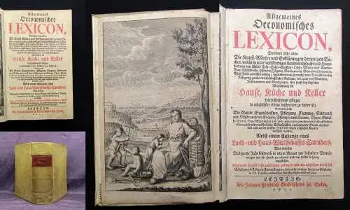 Zincke Allgemeines Oeconomisches Lexicon, darinnen nicht allein die Kunst 1731