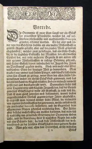 Zincke Allgemeines Oeconomisches Lexicon, darinnen nicht allein die Kunst 1731