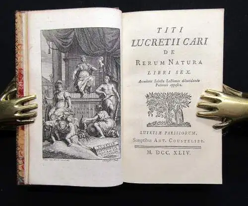 Lucretius Carus, Titus Titi Lucretii Cari de Rerum natura libri sex 1744