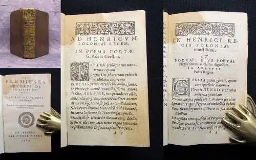 Des Portes Les premieres Oeuvres de Philippes Des Portes. Au Roy de France 1583