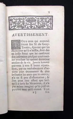 du Guay-Trouin Memoires de Monsieur Du Guay-Trouin, lieutenant general des armée