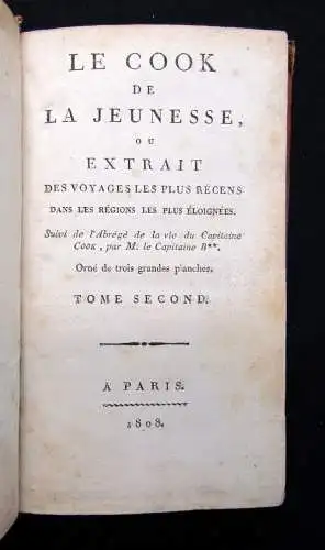 Berenger Le Cook de la Jeunesse, ou extrait des voyages les plus récens 1808