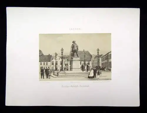 Geissler Bremen, 15 von gesamt 18 getönten Lithographien aus "Album von Bremen"