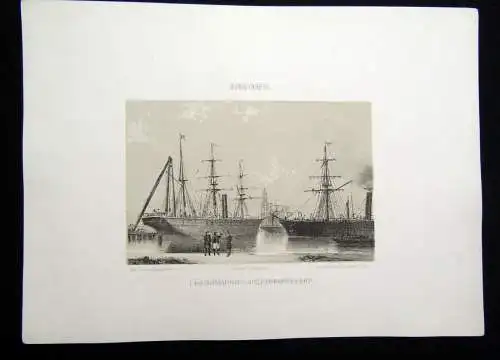 Geissler Bremen, 15 von gesamt 18 getönten Lithographien aus "Album von Bremen"