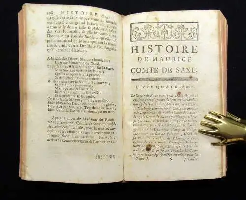 Neel Histoire de Maurice Comte de Saxe, Maréchal général des Camps et Armés 1754