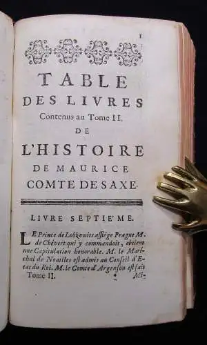 Neel Histoire de Maurice Comte de Saxe, Maréchal général des Camps et Armés 1754