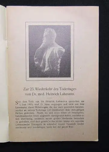 Dr.Lahmanns Sanatorium "Weisser Hirsch" Mitteilungen für ehemalige Kurgäste 1930