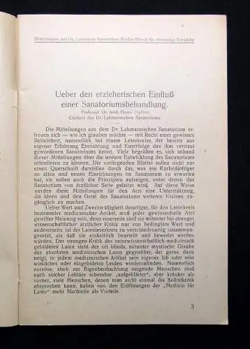 Dr.Lahmanns Sanatorium "Weisser Hirsch" Mitteilungen für ehemalige Kurgäste 1930