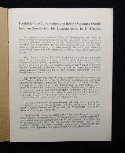 50 Jahre Sanatorium St.Blasien im südlichen Schwarzwald 1882-1932,  1932