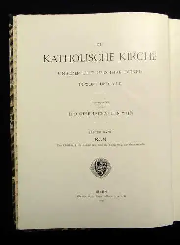 Baumgarten Die Katholische Kirche Rom Oberhaupt, Einrichtung, Verwaltung 1899