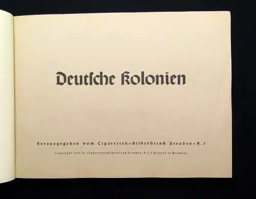 Sammelbilder Album Deutsche Kolonien 270 Bilder komplett 1936 Cigaretten-Bilder