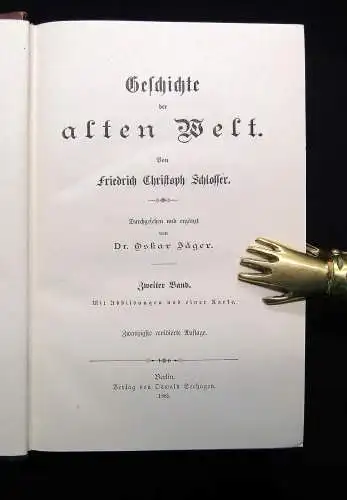 Schlossers Weltgeschichte für das deutsche Volk 1885/86 18+1 Bde. komplett