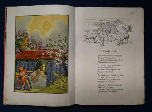 Kubel Hab Sonne im herzen um 1920 selten Frühlingsbilderbuch mit Bildern js