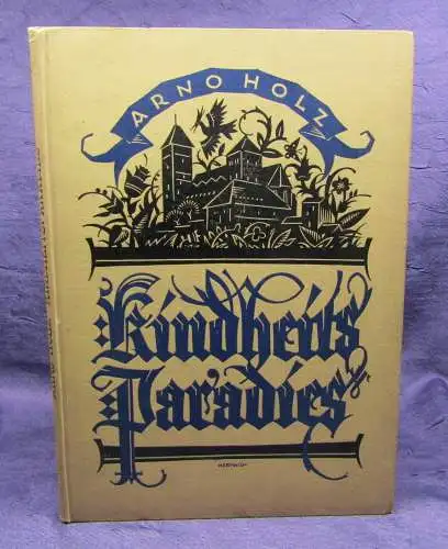 Holz Kindheitsparadies 1924 Kinderbuch Erzählungen Geschichten Sagen  js