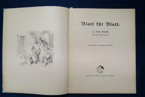 Pletsch Blatt für Blatt um 1920 Volksaugabe mit schwarzen Bildern Nummer 379 js