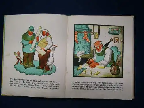 Thelen Das Holzdorf um 1930 Sütterlin Bilderbuch Kinderbuch Erzählungen  js