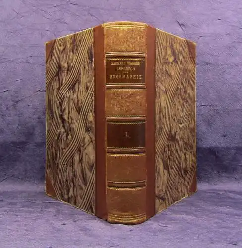 Wagner Lehrbuch der Geographie Band 1 von 5 1908 allg. Erdkunde Landeskunde