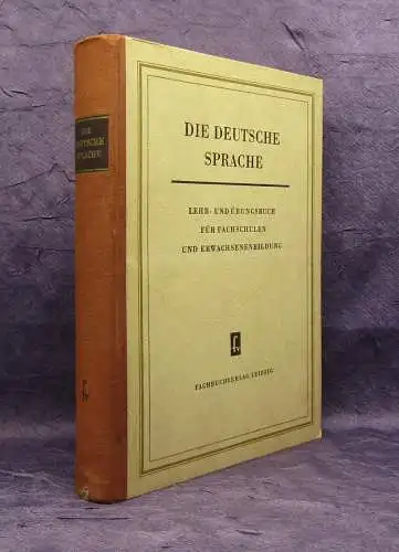 Die deutsche Sprache 1958 mit 8 Bildern und einer mehrfarbigen Tafel Geschichte