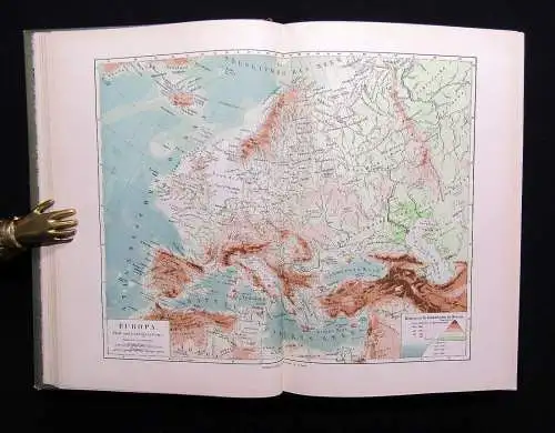 Philippson Europa 1906 Allgemeine Länderkunde Zweite Auflage Geographie