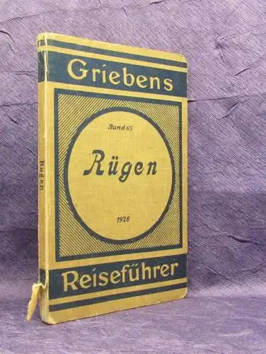 Grieben´s Reiseführer Rügen Band 65 1926 Ortskunde Guide Geographie Landeskunde