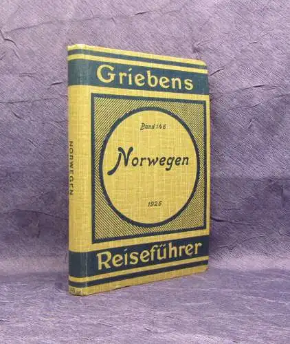 Grieben´s Reiseführer Norwegen Band 146 1926 Ortskunde Guide Landeskunde