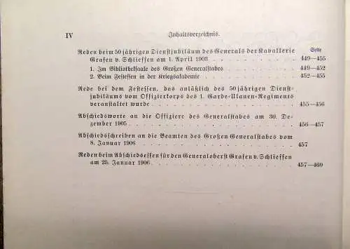 Graf Alfred von Schlieffen Gesammelte Schriften 2 Bde 1913 Karten vollständig