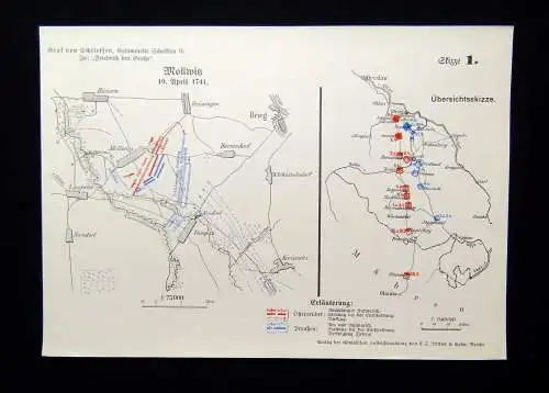 Graf Alfred von Schlieffen Gesammelte Schriften 2 Bde 1913 Karten vollständig